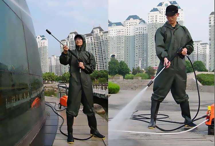 小型高压清洗机在物业中的应用