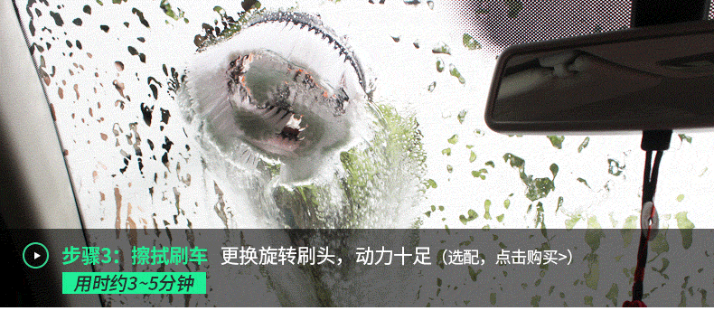 家用洗车机洗车流程